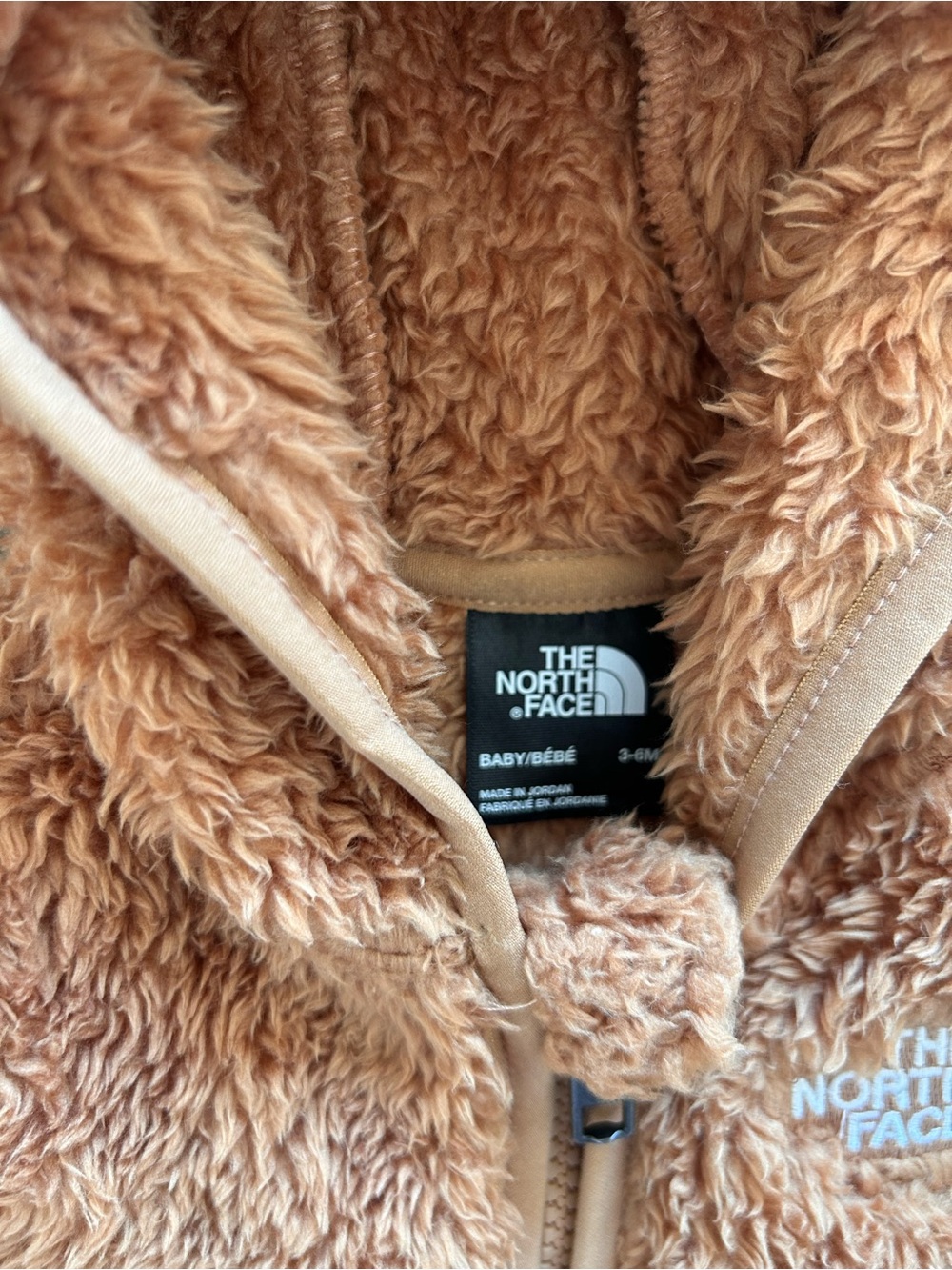 The North Face Unisex Baby Campshire Full Zip Hoodie 3-6 Months Teddy Brown - Picture 4 of 4